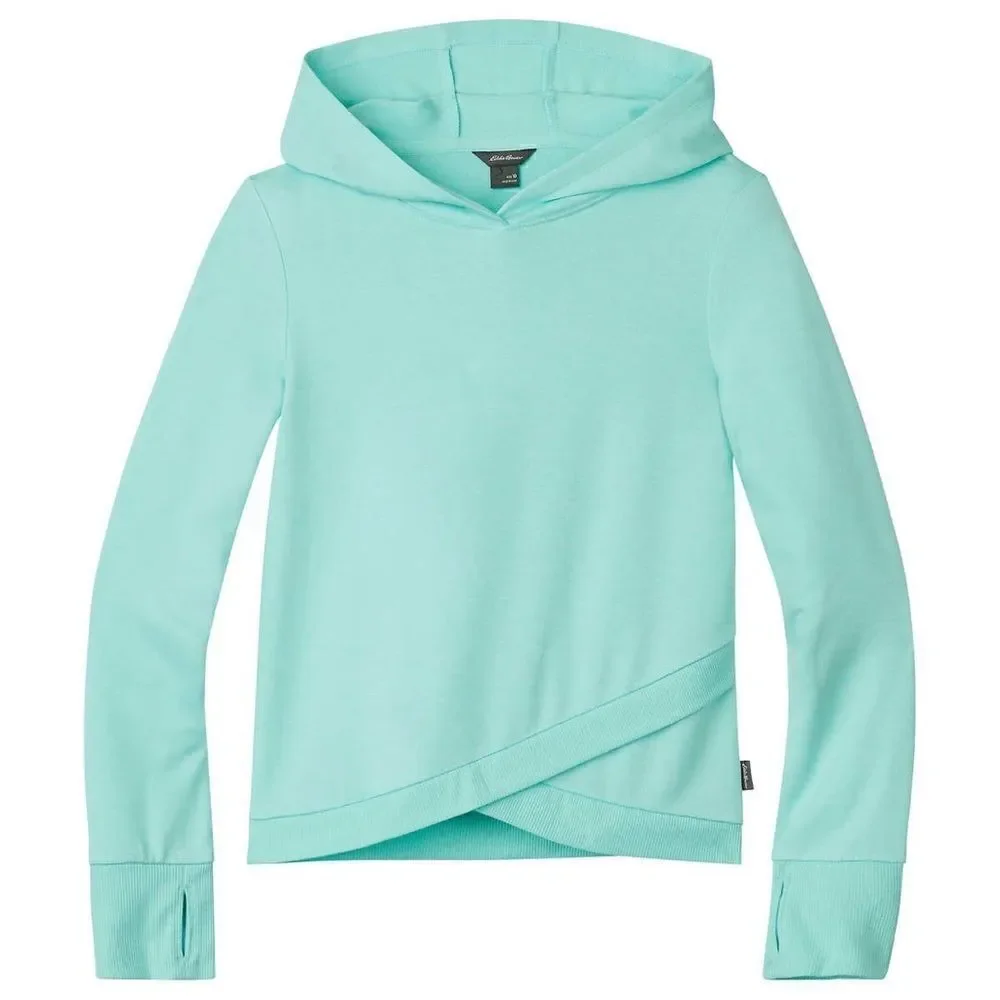 NEW! EDDIE BAUER Youth Girls 3 Piece Set: Tulip Hem Hoodie, Tee and Leggings: Si